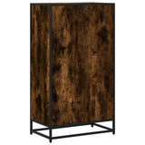 Book Cabinet Smoked Oak 60x35x107.5 cm Engineered Wood 849116
