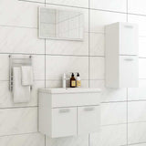 Bathroom Furniture Set White Engineered Wood 3071000