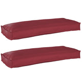 Pallet Cushion Set 2 pcs Wine Red 100 x 40 x 8 cm Oxford Fbric 42001694