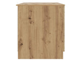 Desk with Shelf Artisan Oak 142.5 x 50 x 75 cm Engineered Wood 3414647