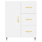 Highboard White 69.5x34x180 cm Engineered Wood 3189421