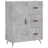 Highboard Concrete Grey 69.5x34x180 cm Engineered Wood 3189417