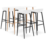 5 Piece Bar Set White 3057438