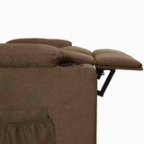 Recliner Chair Brown Fabric 339086
