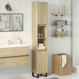 Bathroom Cabinet Sonoma Oak 30x30x190cm Engineered Wood 849669