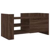 TV Cabinet Brown Oak 80x35x40 cm Engineered Wood 848373