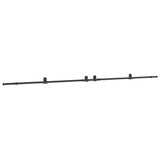 Sliding Door Hardware Kit 427 cm Steel Black 3295788