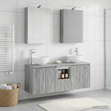 Bathroom Cabinet Set 5 pcs Grey Sonoma Engineered Wood 3406356