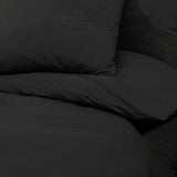 Duvet Cover Set Black 260x240 cm Cotton 136116