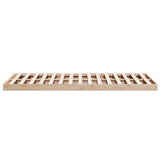 Floor Bed Frame Natural 140 x 210 cm Solid Pine Wood 869738