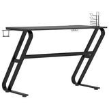 Gaming Desk with ZZ Shape Legs Black 110x60x75 cm 325412