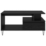 Coffee Table Black Oak 90 x 49 x 45 cm Engineered Wood 882716