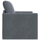 Sofa Bed Dark Grey 74 x 77 x 81 cm Velvet 4106613