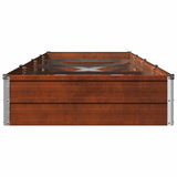 Raised Garden Bed Rusty 320 x 80 x 24 cm corton 8006501