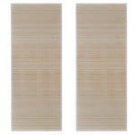 Rectangular Natural Bamboo Rugs 2 pcs 120x180 cm 278744