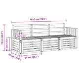Sofa Sets Solid Acacia Wood 3391304