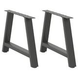 ZNTS Coffee Table Legs A-Shaped 2 pcs Anthracite 70x cm Steel 4012842