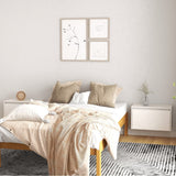 Wall Cabinets 2 pcs White 60x30x35 cm Solid Pinewood 813448