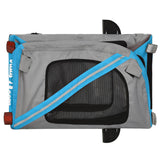 Pet Bike Trailer Blue and Black Oxford Fabric and Iron 93890