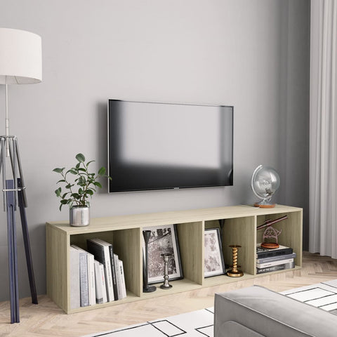 Book Cabinet/TV Cabinet Sonoma Oak 143x30x36 cm 800264