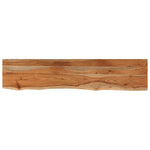 ZNTS Wall Shelf 120x20x2.5 cm Rectangular Solid Wood Acacia Live Edge 370230