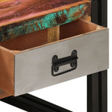Coffee Table with 3 Drawers Solid Reclaimed Wood 100x50x35 cm 244941