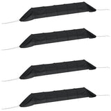 Netting Tunnels 4 pcs Black Steel and Polyethylene 3281504