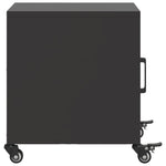 ZNTS Bedside Cabinet Black 36x39x43.5 cm Steel 846614