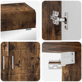 Bathroom Furniture Set TULUM 4 pcs Smoked Oak 60 x 34 x 63 cm 3398049