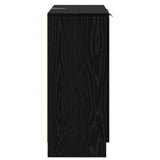Sideboard with Drawer Black Oak 60 x 30 x 70 cm Engineered Wood 880775
