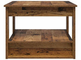 Coffee Table Old Wood 72 x 50 x 50 cm Engineered Wood 8000194
