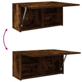 Bathroom Wall Cabinet Smoked Oak 60x25x30 cm Engineered Wood 860062