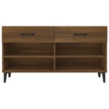 Shoe Cabinet Brown Oak 102x35x55 cm Engineered Wood 817572