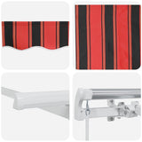Retractable Awning Orange 250 x 200 cm Fabric 3329375