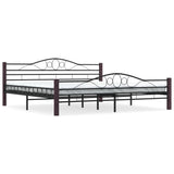Bed Frame without Mattress Black Metal 200x200 cm 285296