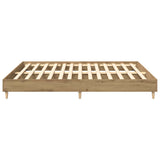 Bed Frame without Mattress Artisan Oak 160x200cm Engineered Wood 3329038