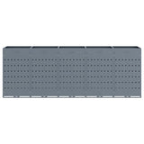 Wheelie Bin Storage for 5 Bins Light Grey 340 x 77.5 x 121.5 cm 3394751