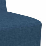 Modular Sofa Unit Armless 2 pcs Blue 55 x 74 x 82 cm Fabric 3399756