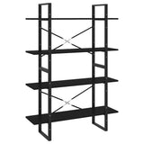 Book Cabinet Black Engineered wood, Metal 100x30x140 cm 806478