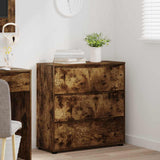 Storage Cabinet Smoked Oak 80 x 31 x 81 cm Engineered Wood 888852