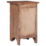 ZNTS Bedside Cabinet 30x30x51 cm Solid Mahogany Wood 283921