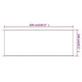 Vertical Awning Terracotta 140x420 cm Oxford Fabric 148362