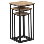 3 Piece Plant Table Set Reclaimed Teak 246088