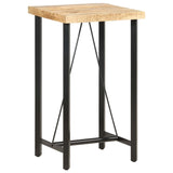 ZNTS Bar Table 60x60x107 cm Rough Mango Wood 286610