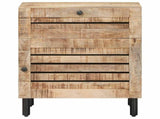 Bedside Table Natural 50 x 33 x 60 cm Solid Mango Wood 4018852