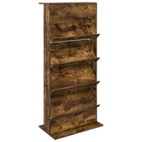 Magazine Rack Smoked Oak 70 x 41 x 156 cm Engineered Wood 899523