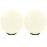 LED Bowl Lamps 4 pcs Spherical 40 cm PMMA 277144