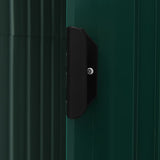 Garden Shed with Rack Green 205x130x183 cm Iron 47104