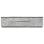 ZNTS TV Cabinet with LED Lights Concrete Grey 193.5x41x50 cm 3328438