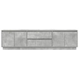 ZNTS TV Cabinet with LED Lights Concrete Grey 193.5x41x50 cm 3328438